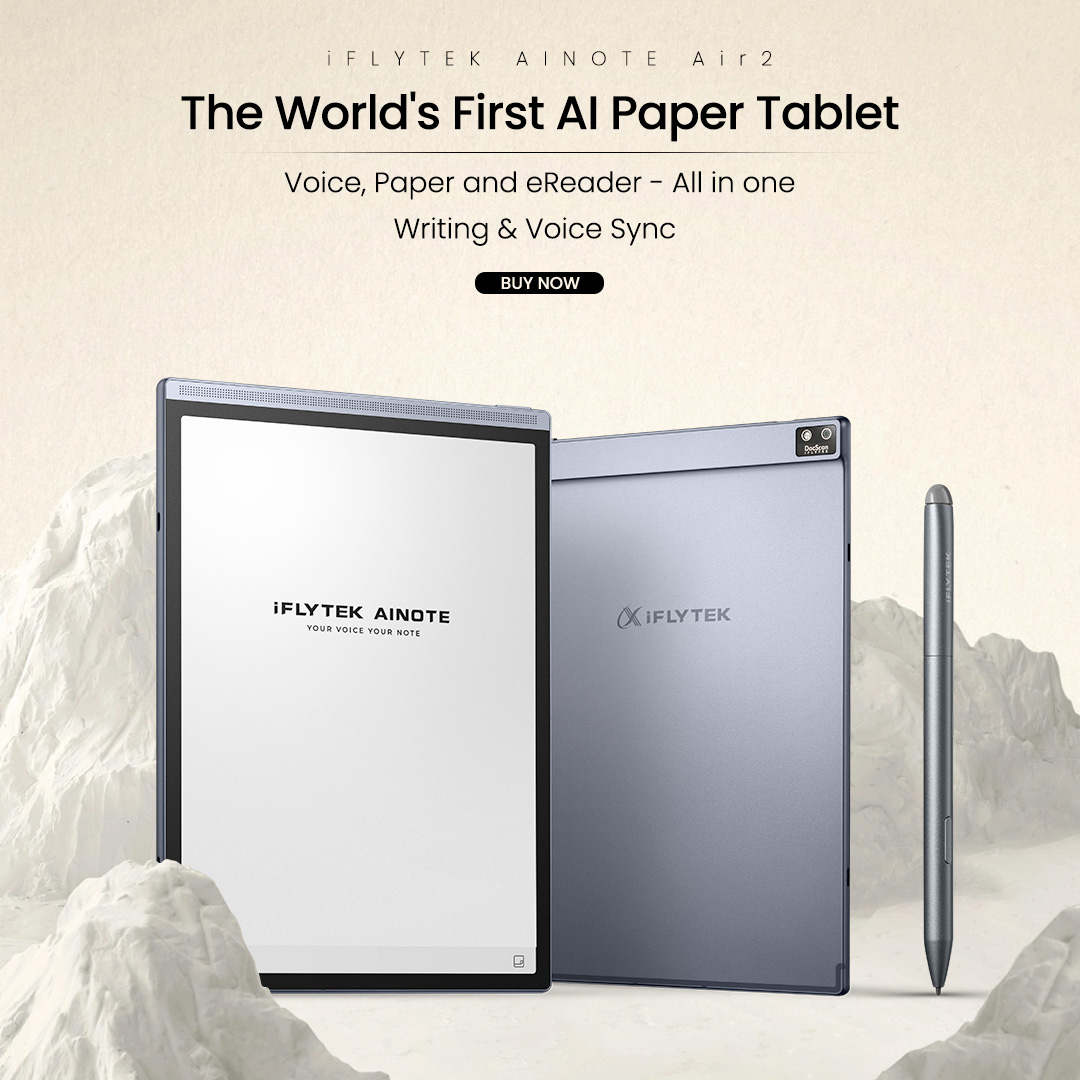 iFLYTEK Global Facebook ad: The World's First AI Paper Tablet