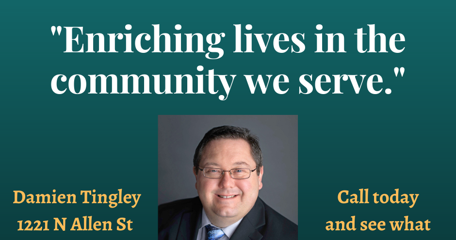 Damien Tingley Country Financial Facebook ad: I am a licensed insurance agent for Illinois…