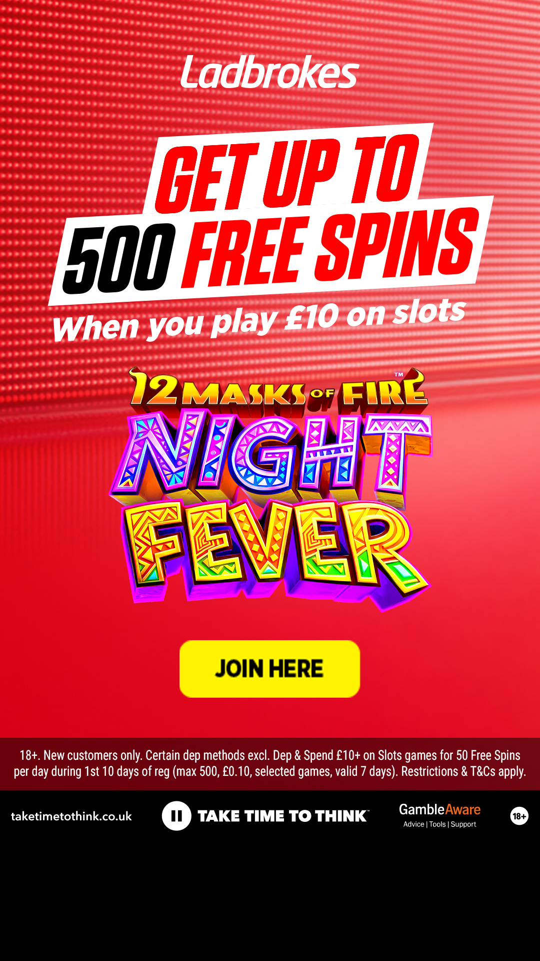 Ladbrokes Facebook ad