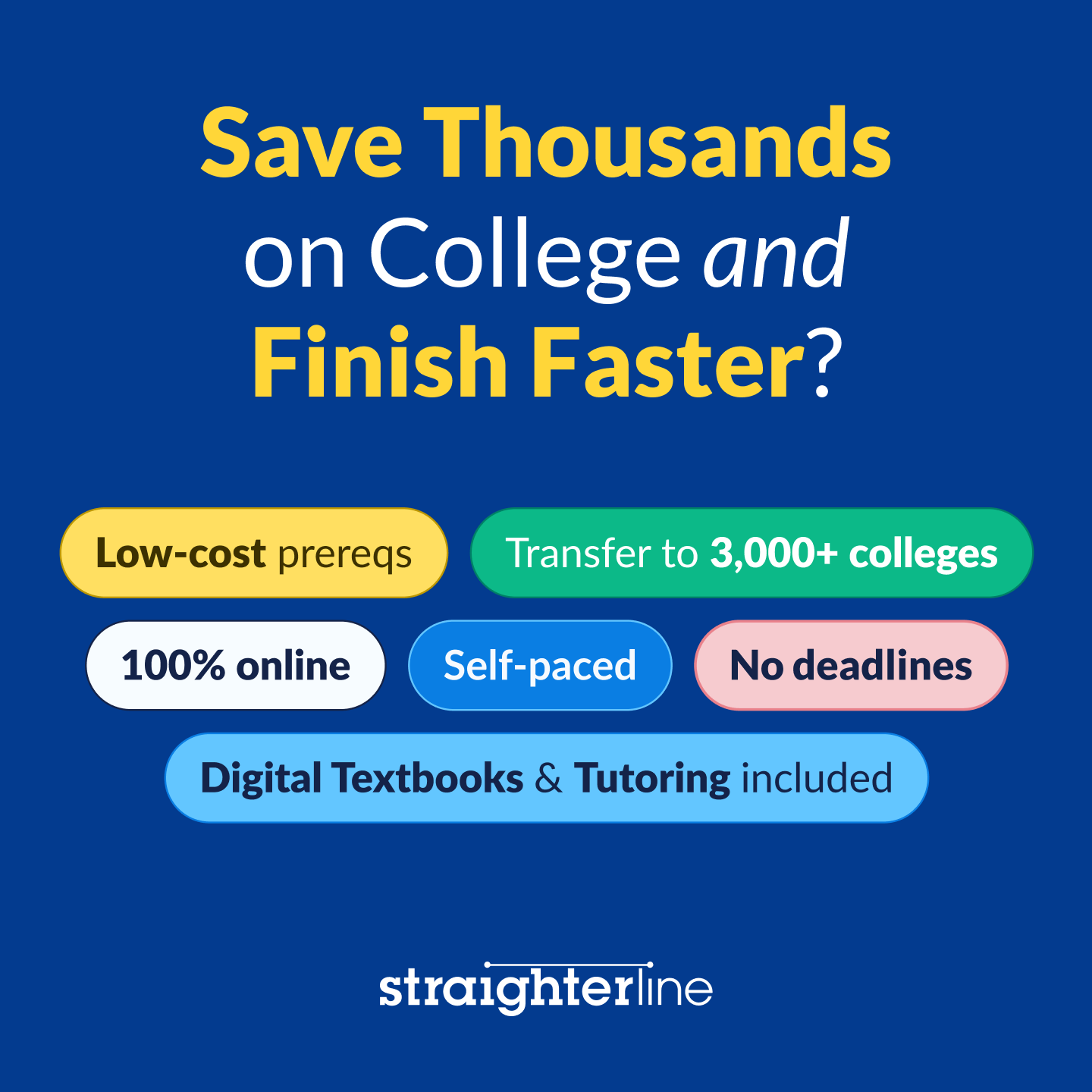 StraighterLine Facebook ad