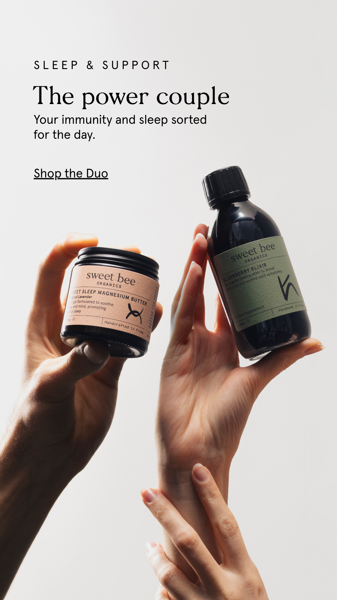 Sweet Bee Organics Facebook ad