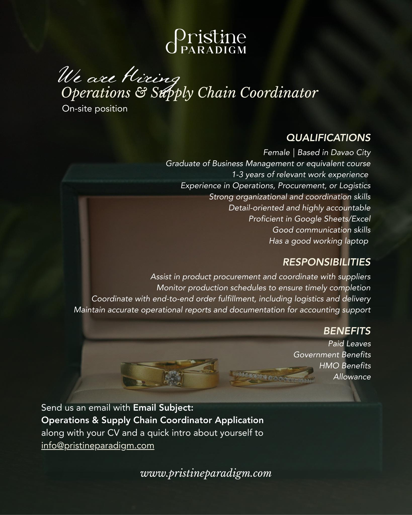 Pristine Paradigm Facebook ad: Pristine Paradigm is more than beautiful jewelry.