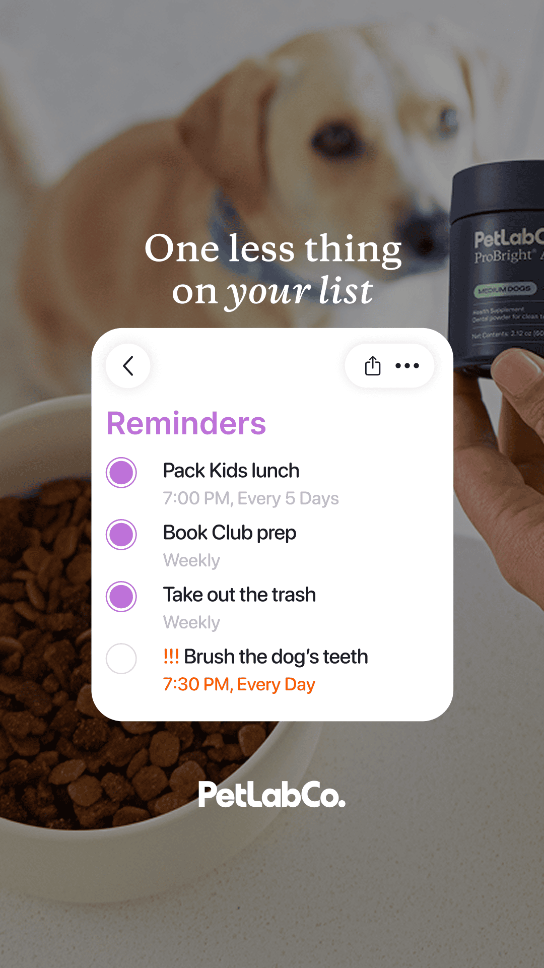 PetLab Co. Facebook ad