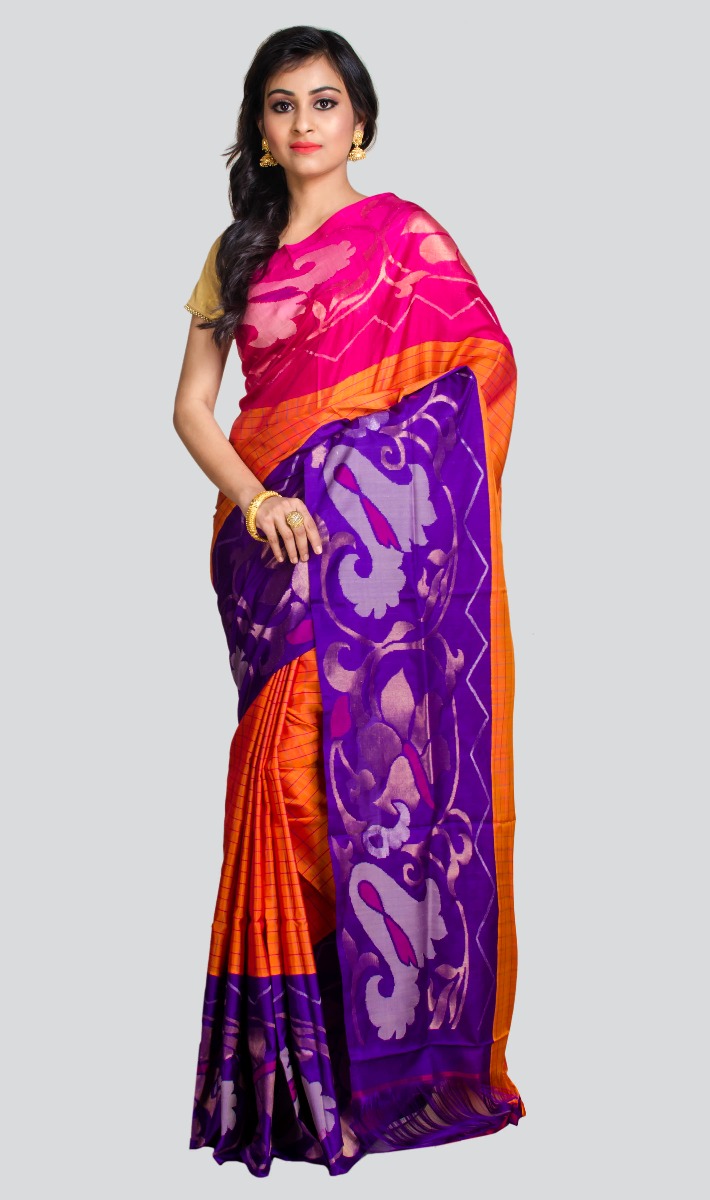 Indian Silk House Exclusives Facebook ad: Marking 100 Years of Heritage, enjoy exclusive offers…