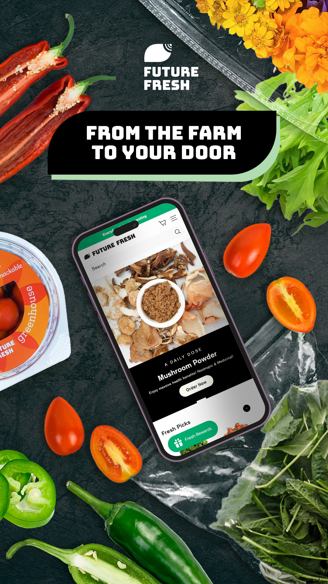 Go Future Fresh Facebook ad from Jan 14, 2024