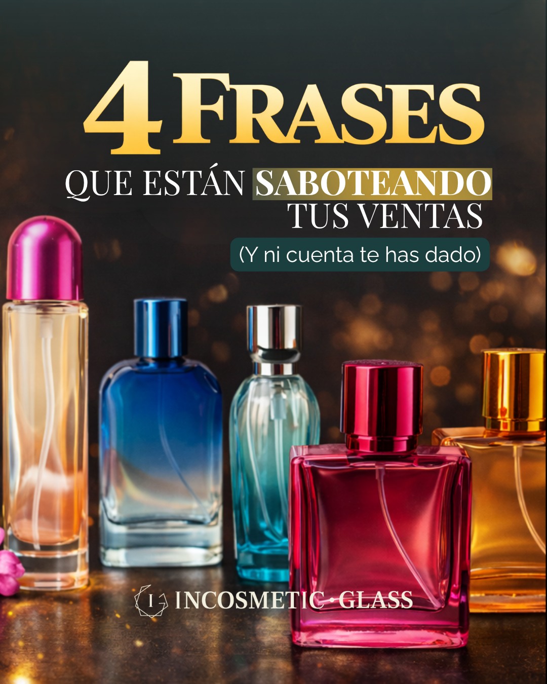 Incosmetic Glass Facebook ad: A veces el problema no es lo que…