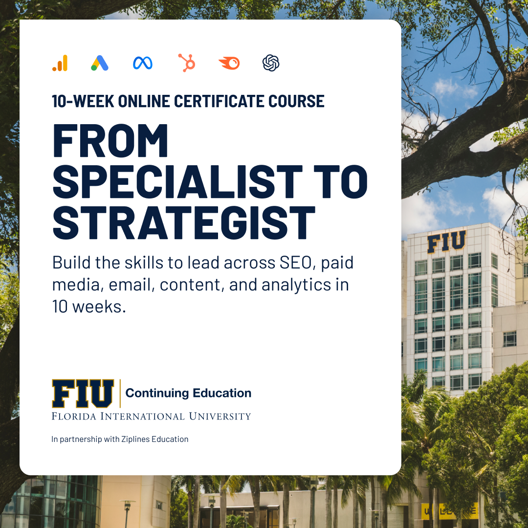 FIU Learner Marketplace Facebook ad