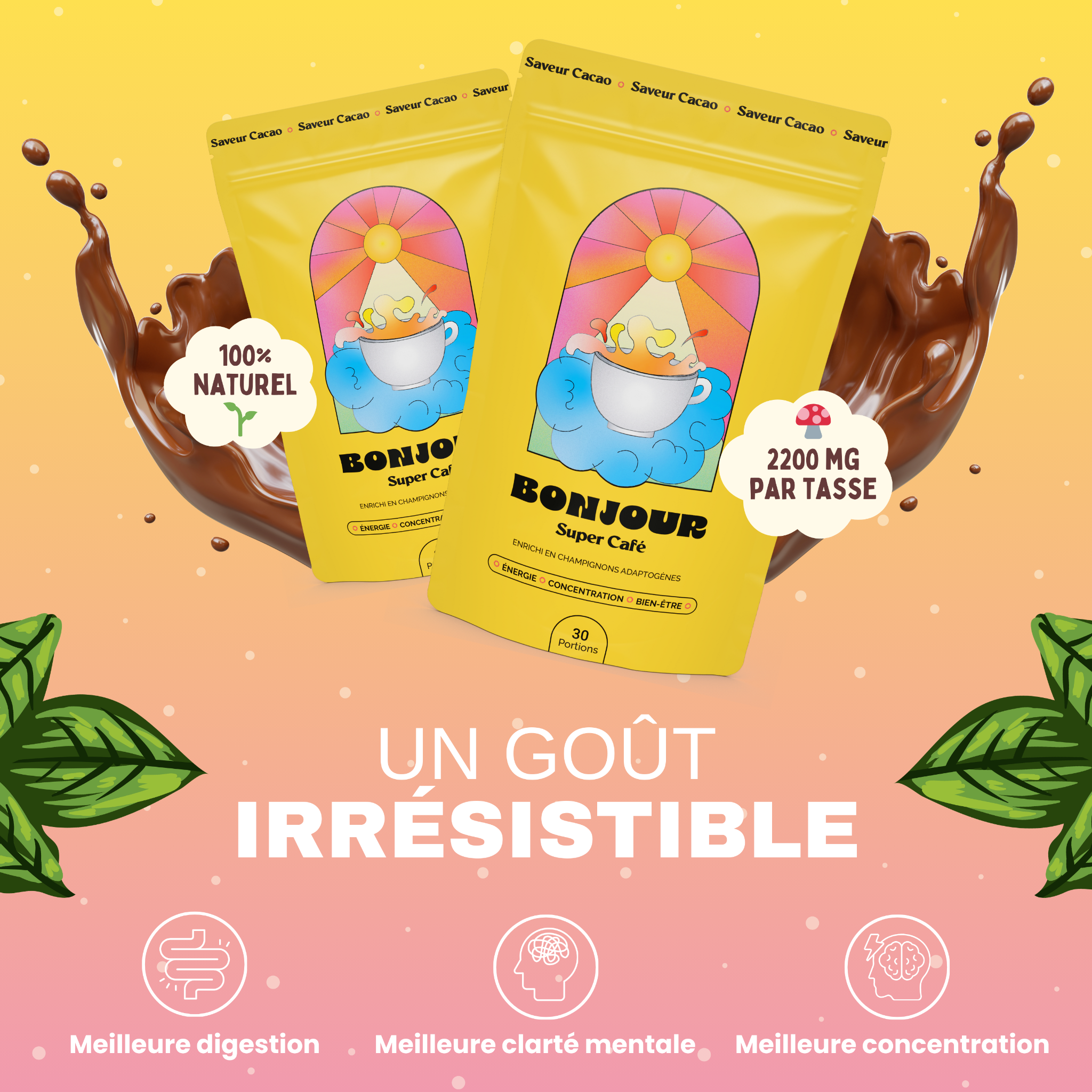 Bonjour Facebook ad