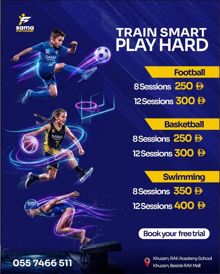 Sama Sports Academy Facebook ad