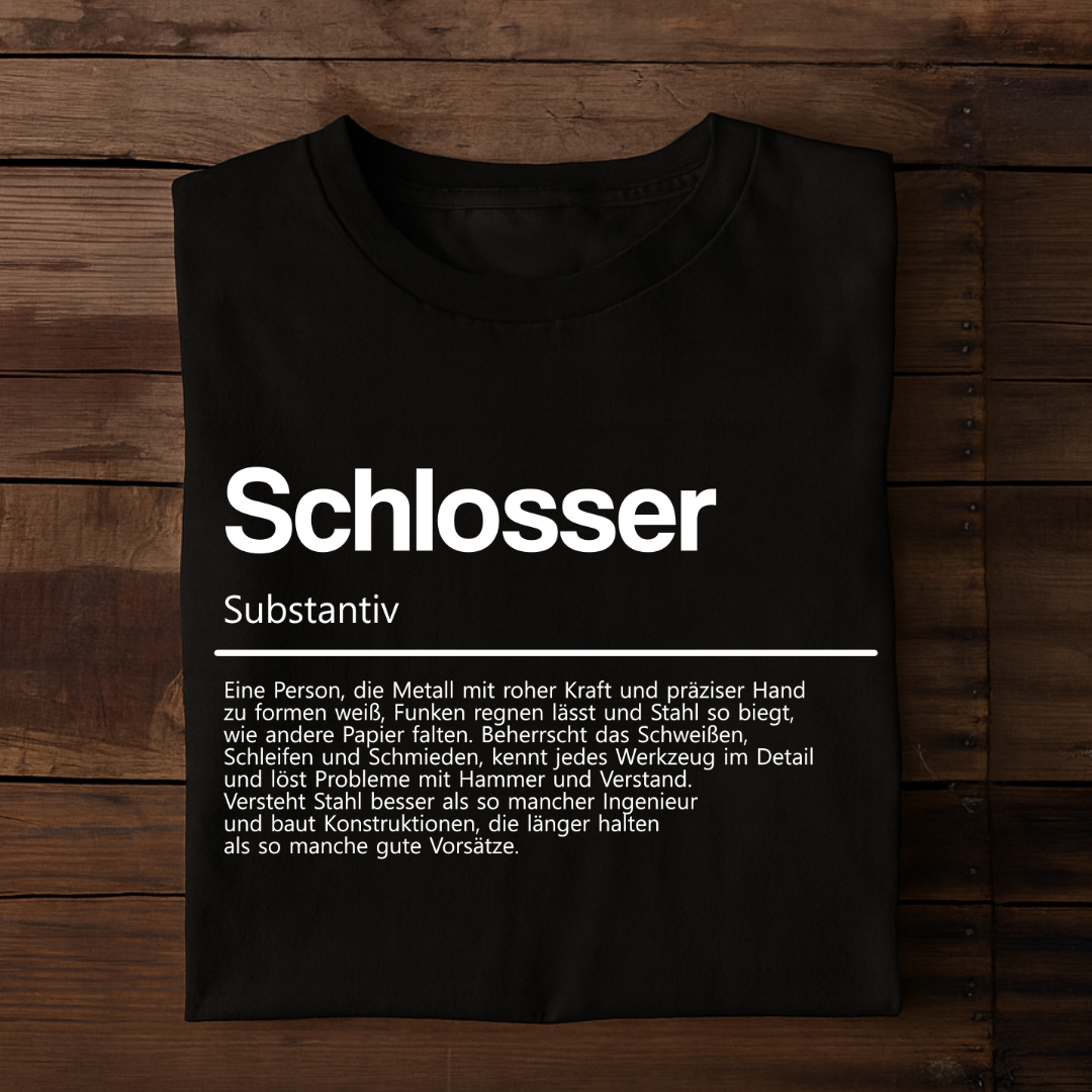 Zerspanercrew.de Facebook ad: Schlosser - PREMIUM T-SHIRT