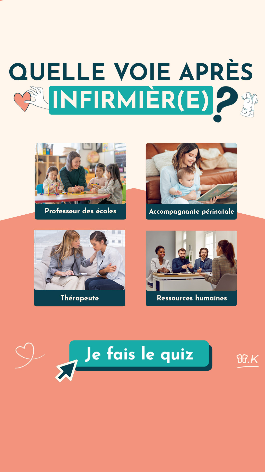 Charlotte K - Évolution et reconversion professionnelle après infirmière Facebook ad