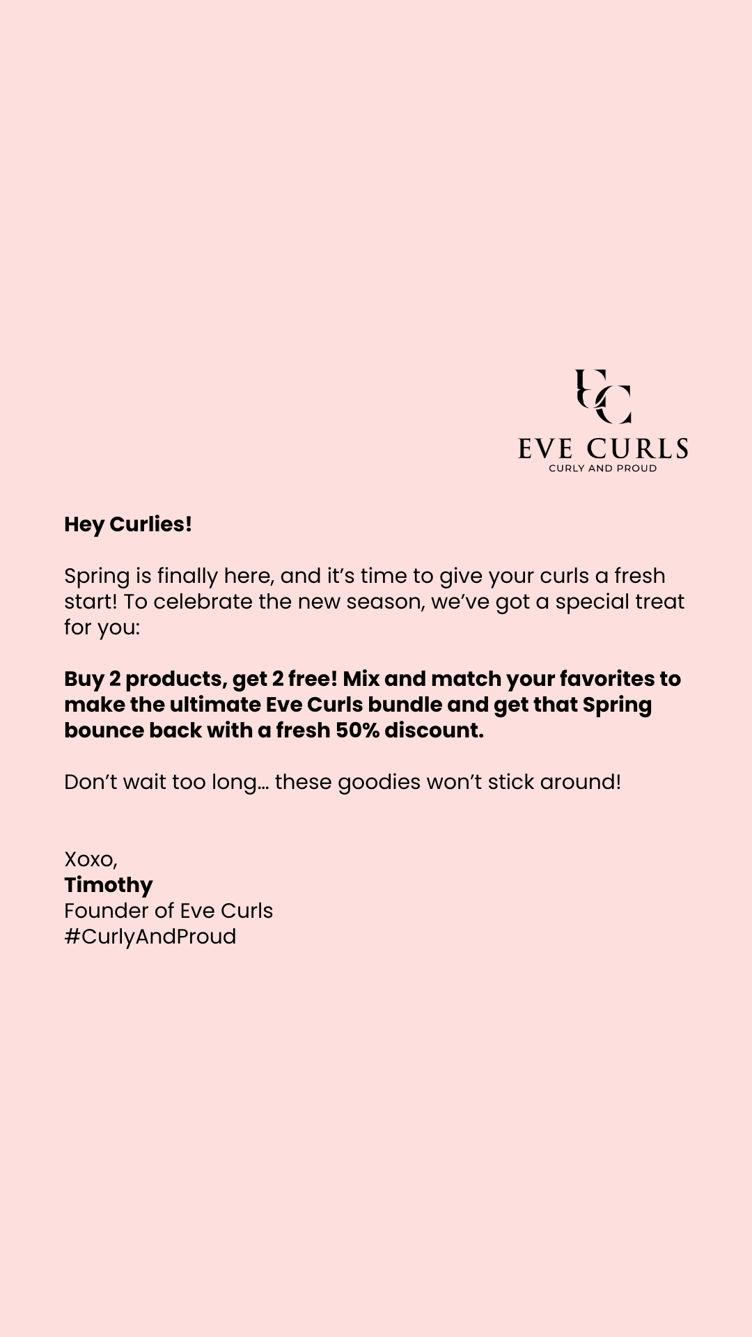 Eve Curls Facebook ad