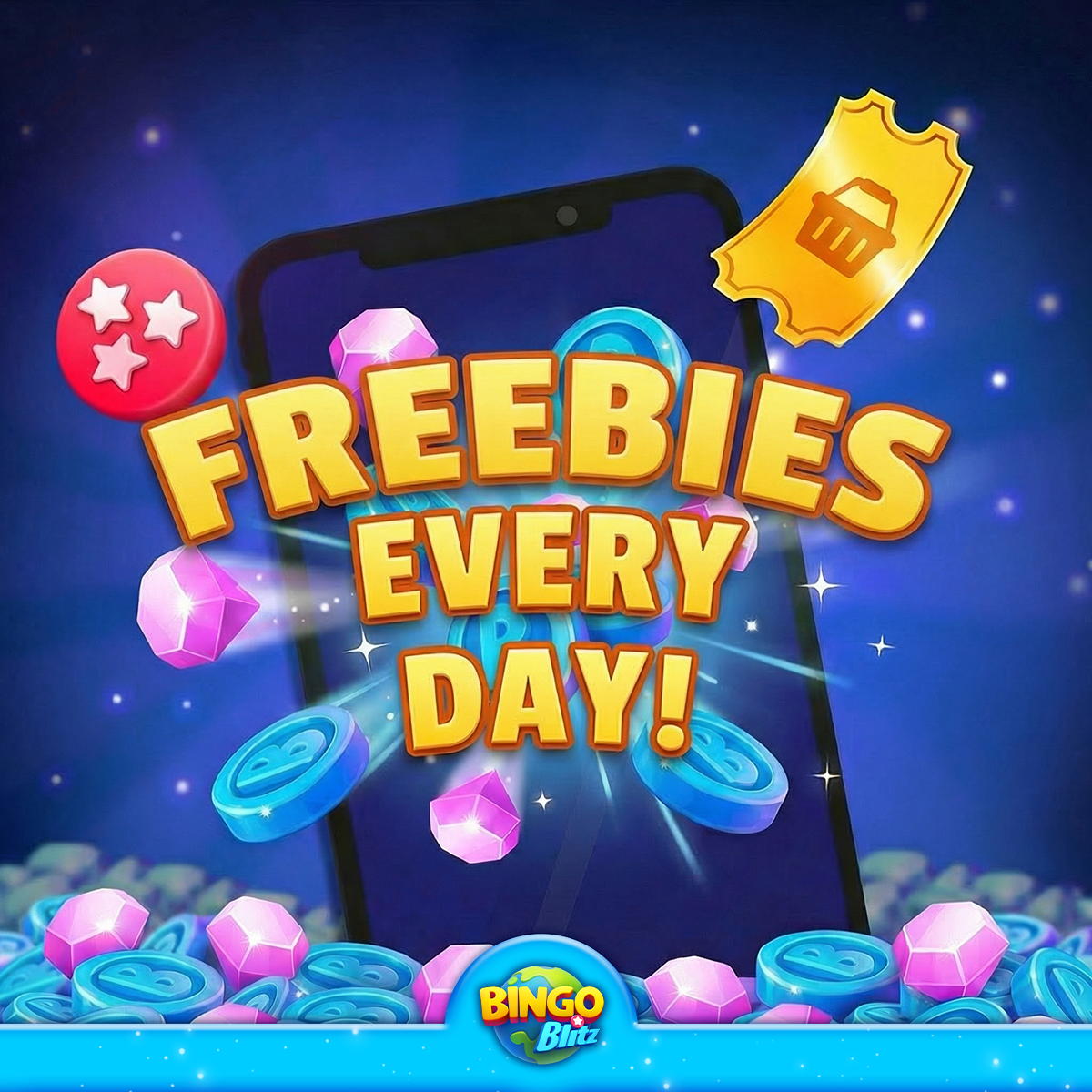 Bingo Blitz Facebook ad