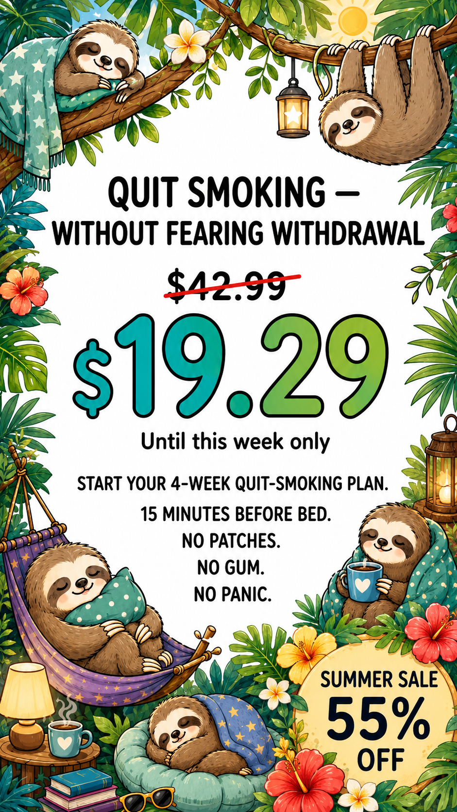 Hypnosis to Stop Smoking Facebook ad