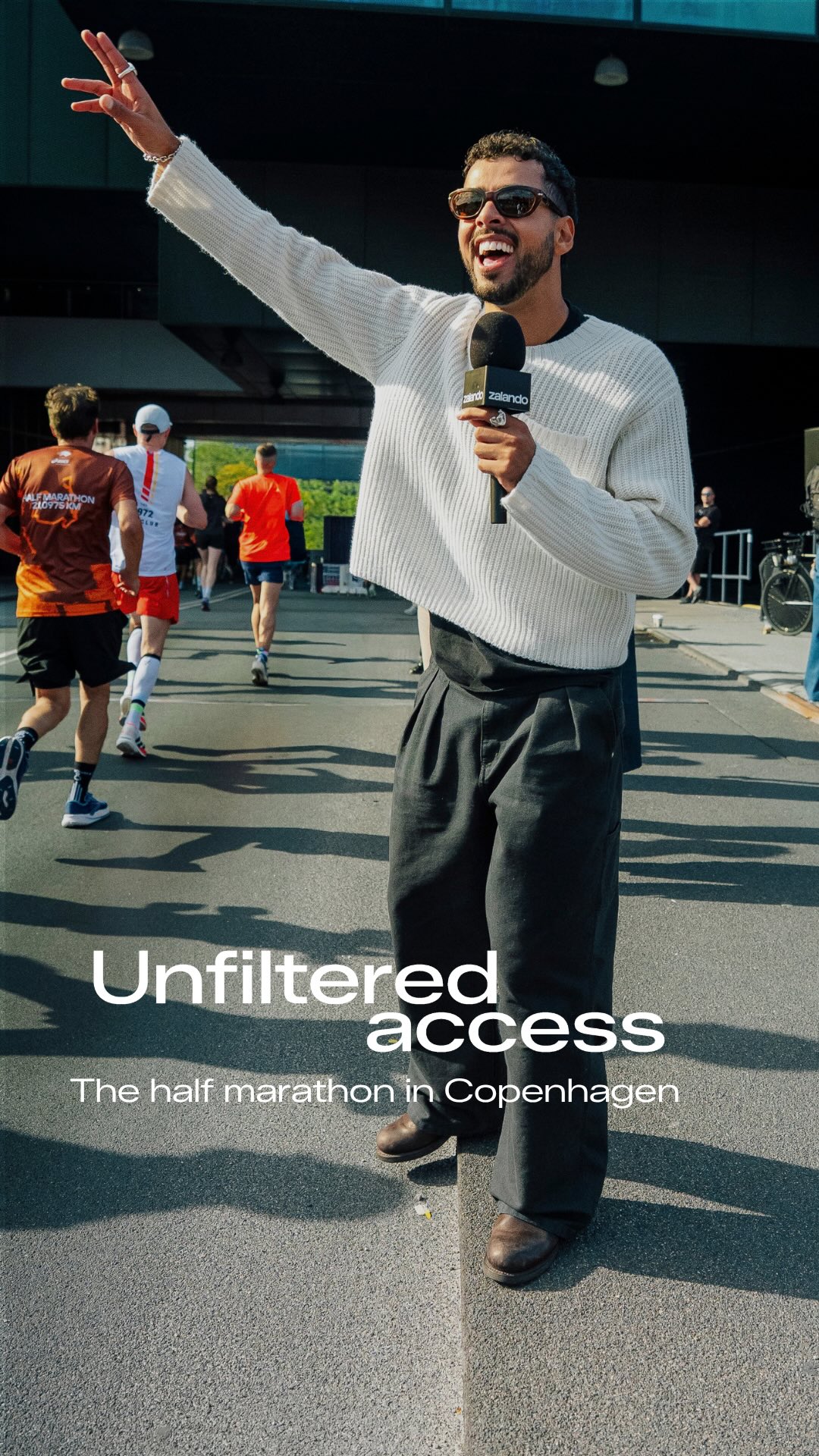 Zalando Facebook ad: Your backstage pass to the half marathon in…