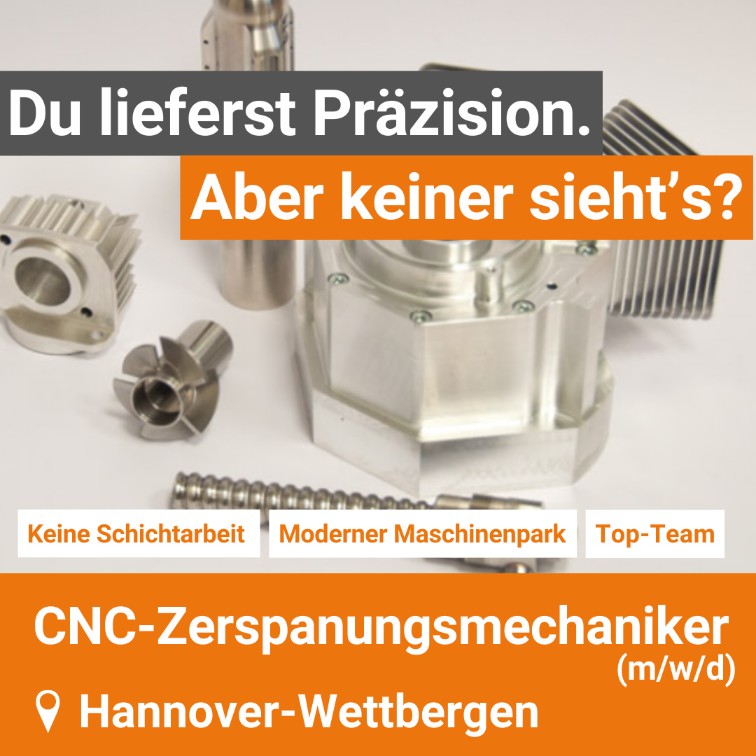 Hilmer GmbH CNC-Technik Facebook ad: CNC-Zerspanungsmechaniker (m/w/d) - Drehen oder Fräsen