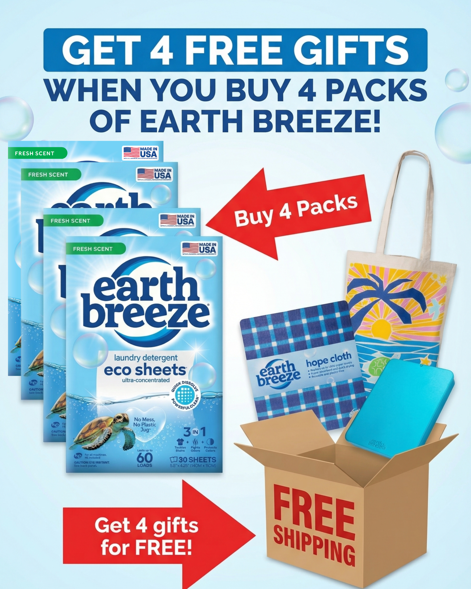 Earth Breeze Facebook ad