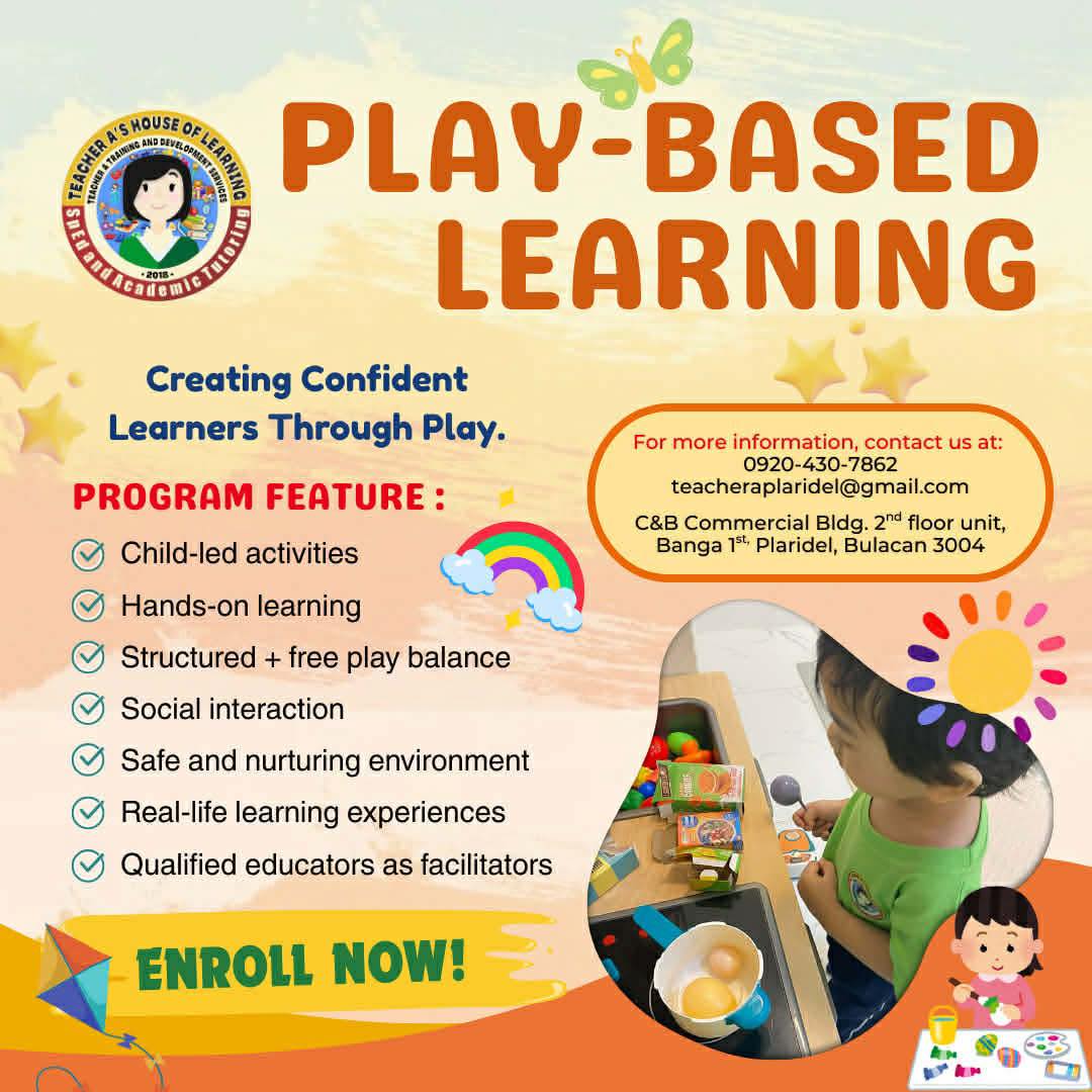 Teacher A’s House of Learning - Plaridel Bulacan Branch Facebook ad