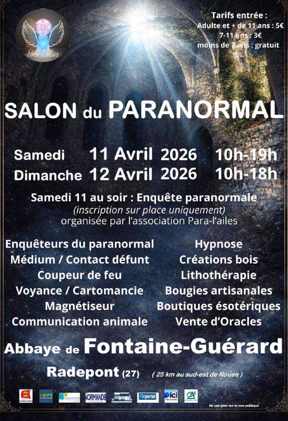 M&M Bijoux et minéraux Facebook ad: M&M Bijoux sera présent au Salon du Paranormal!