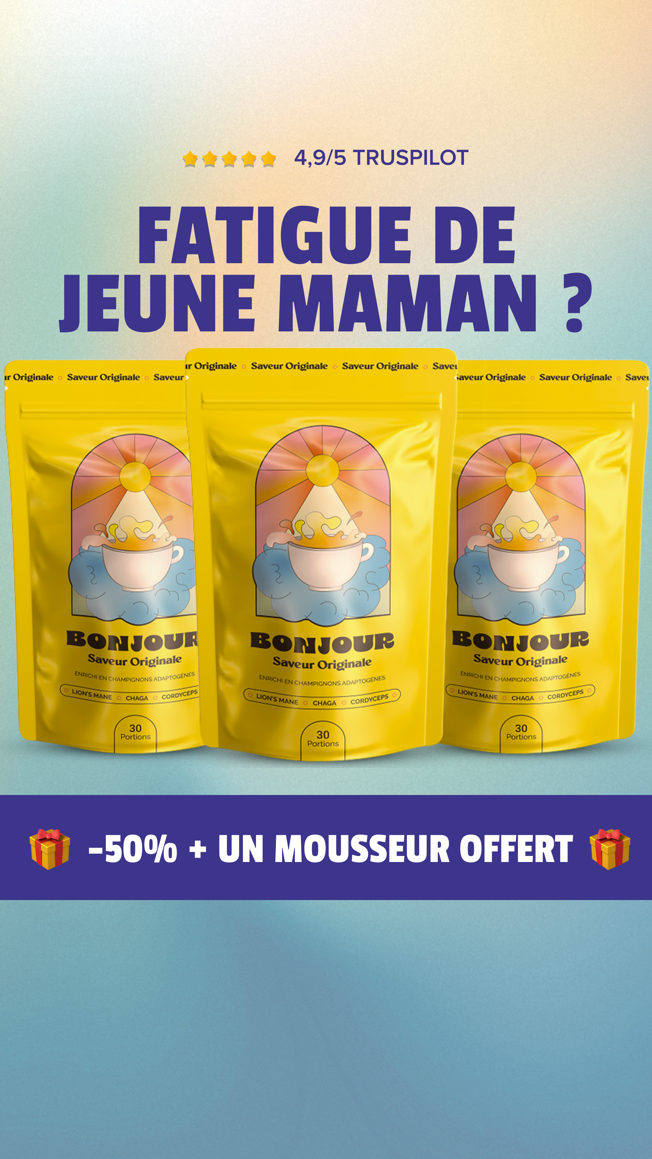 Bonjour Facebook ad