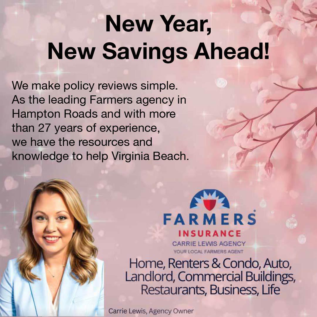 Farmers Insurance - Carrie Lewis Agency Facebook ad: Farmer’s Insurance