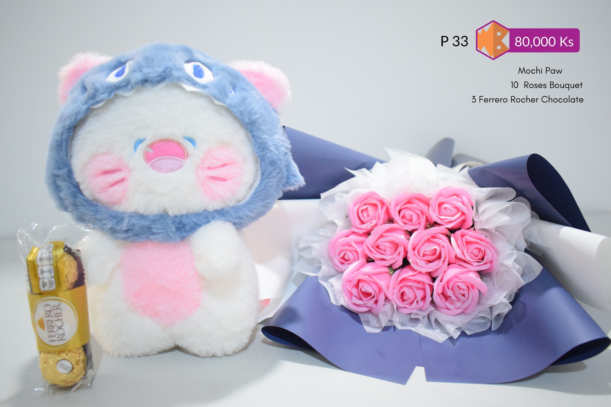WishBox Delivery Service Facebook ad: Valentines Day မှာ ချစ်ရသူလေးကို Surprise လုပ်ဖို့