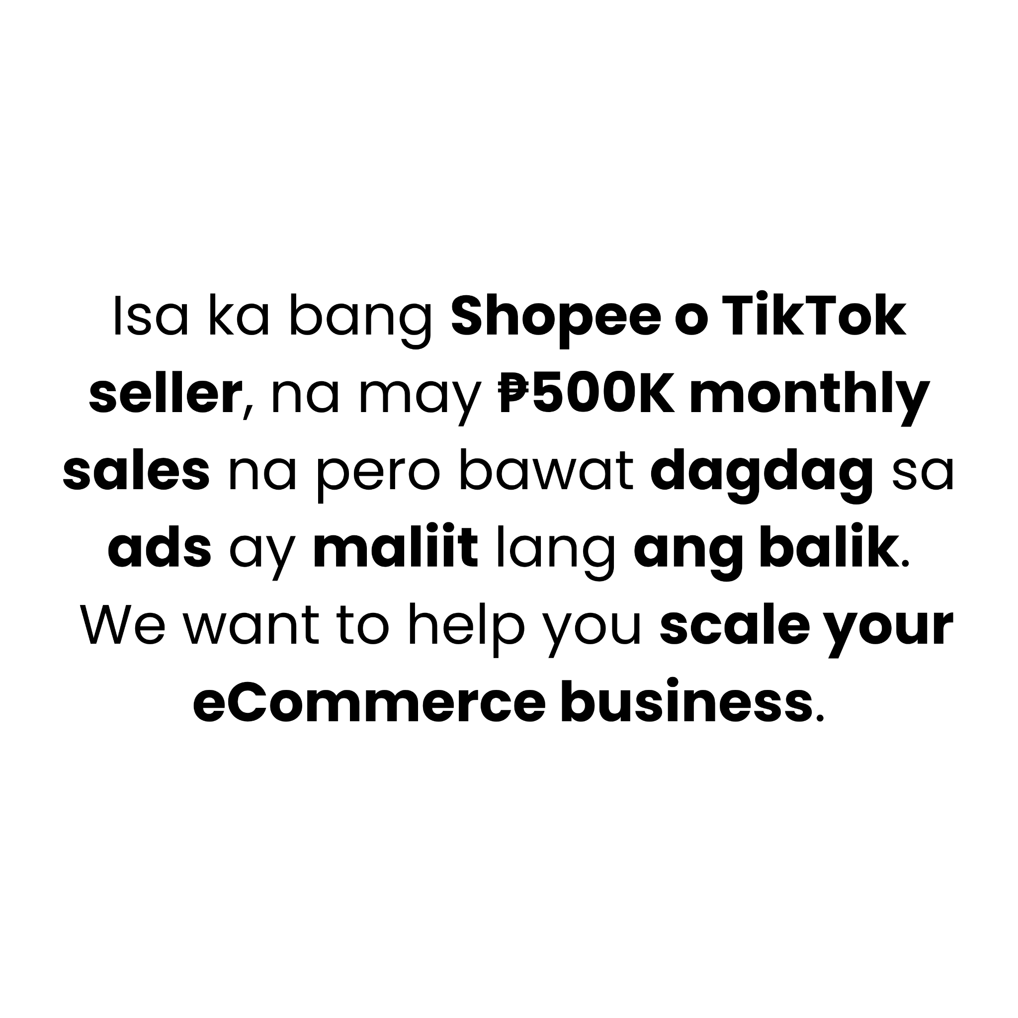 ECOM Accelerator Facebook ad