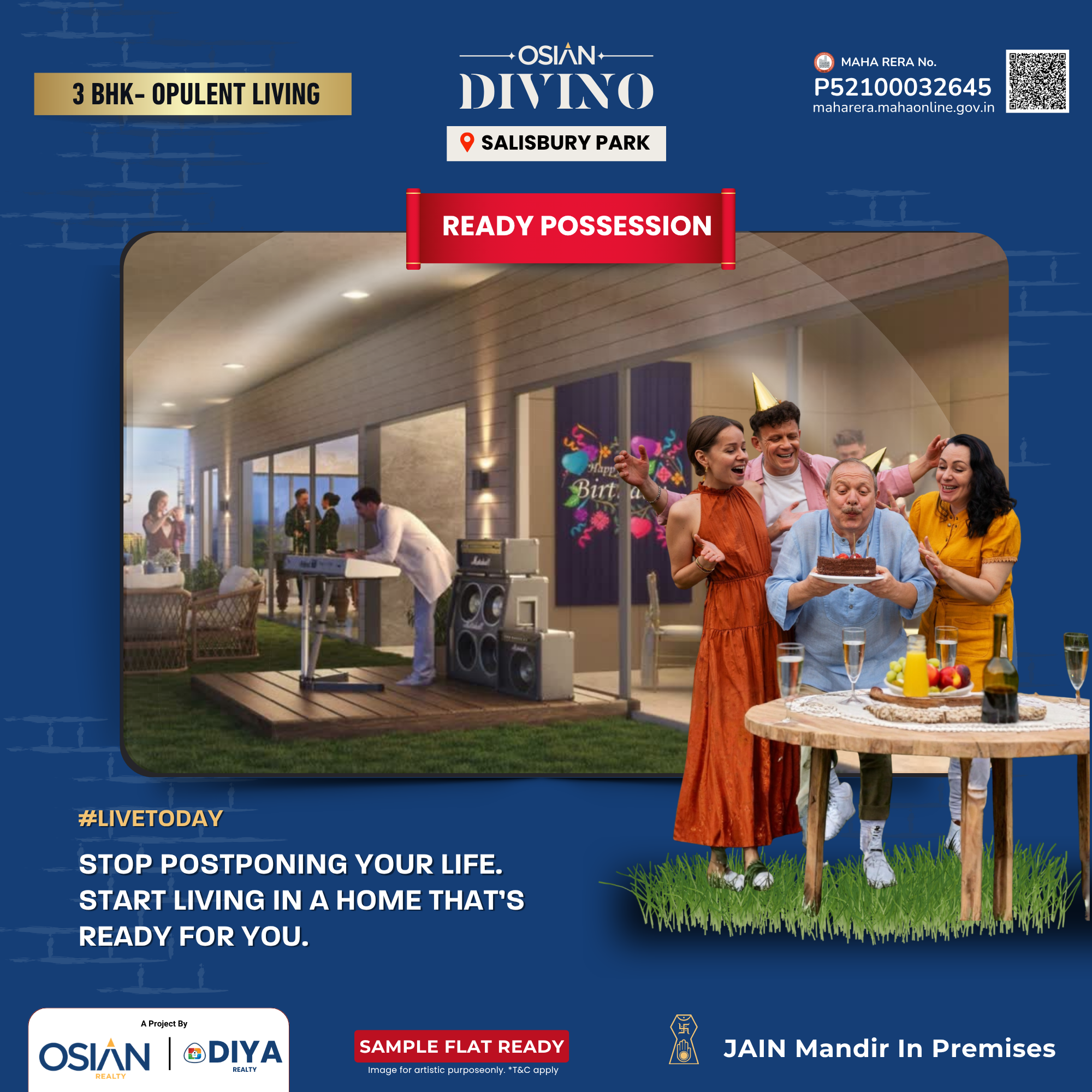 Osian Diya Group Facebook ad: Ready To Move Residences
