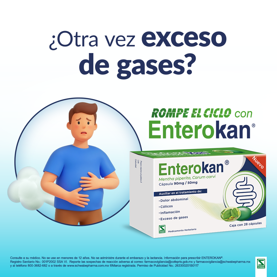 Enterokan Facebook ad: ¿Otra vez exceso de gases?