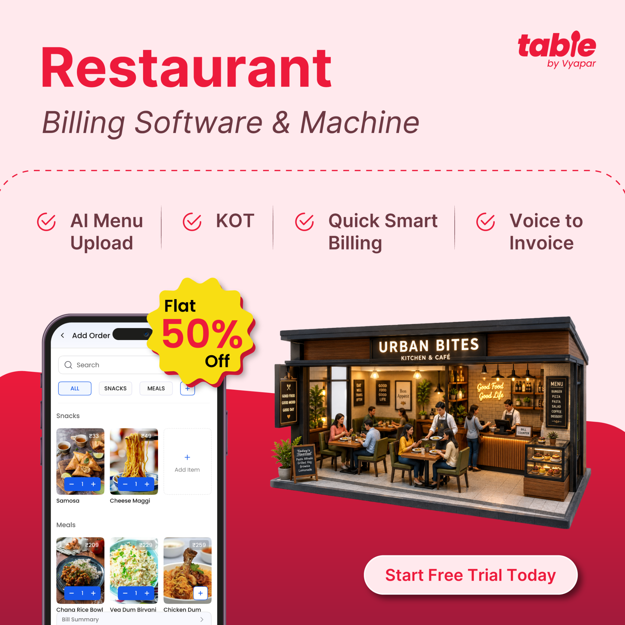 Table by Vyapar Facebook ad