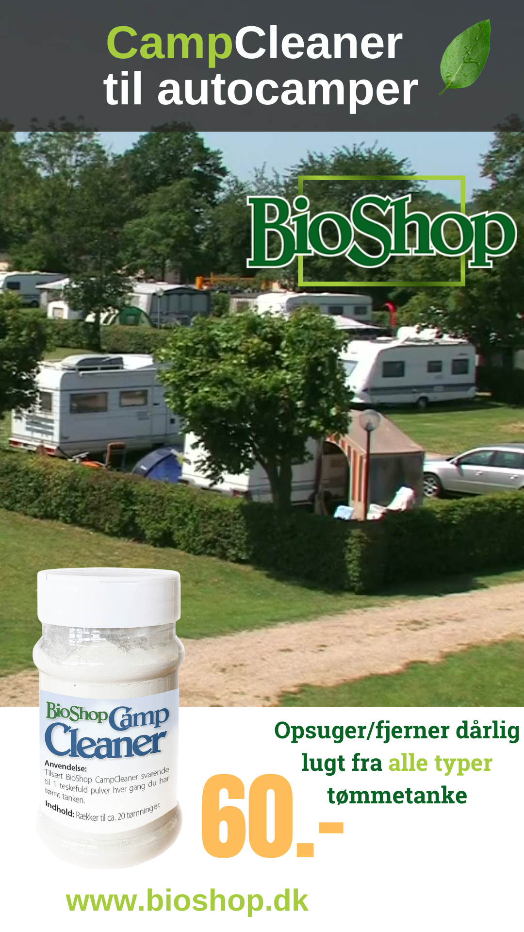 Bioshop.dk Facebook ad from Jan 15, 2024