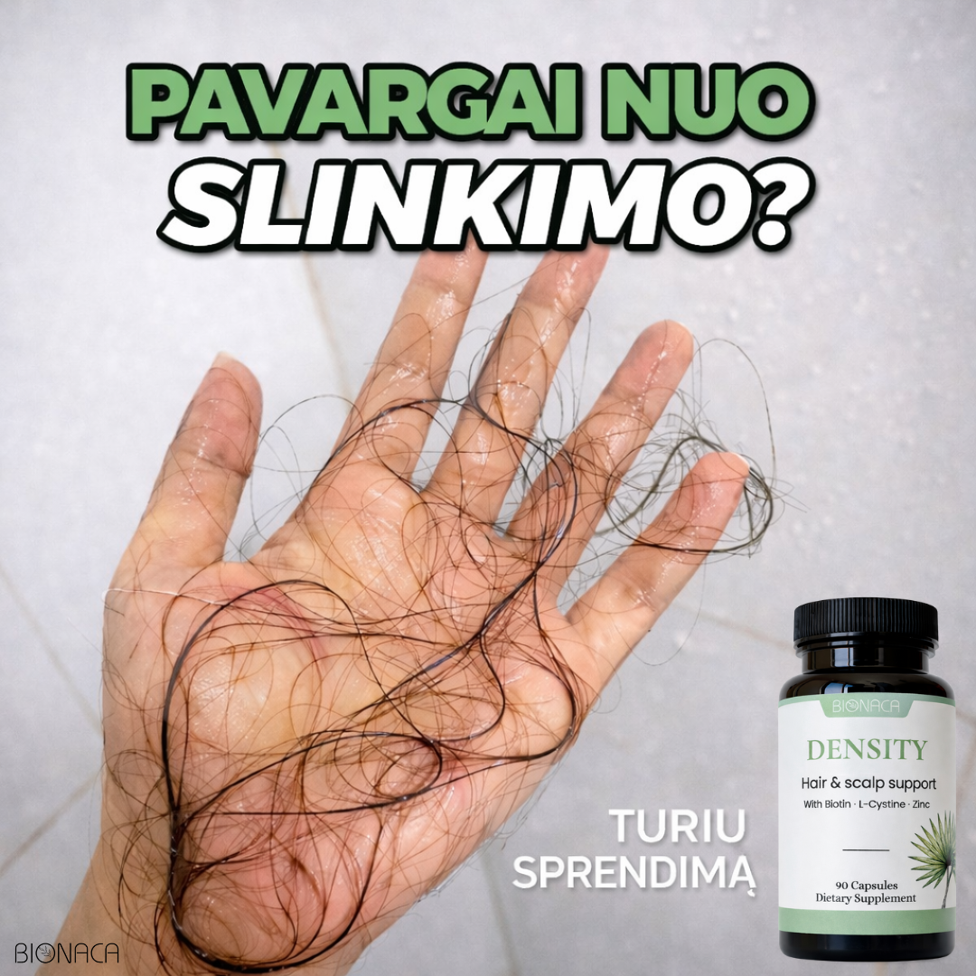 Bionaca Facebook ad: Sustabdykite plaukų slinkimą natūraliai