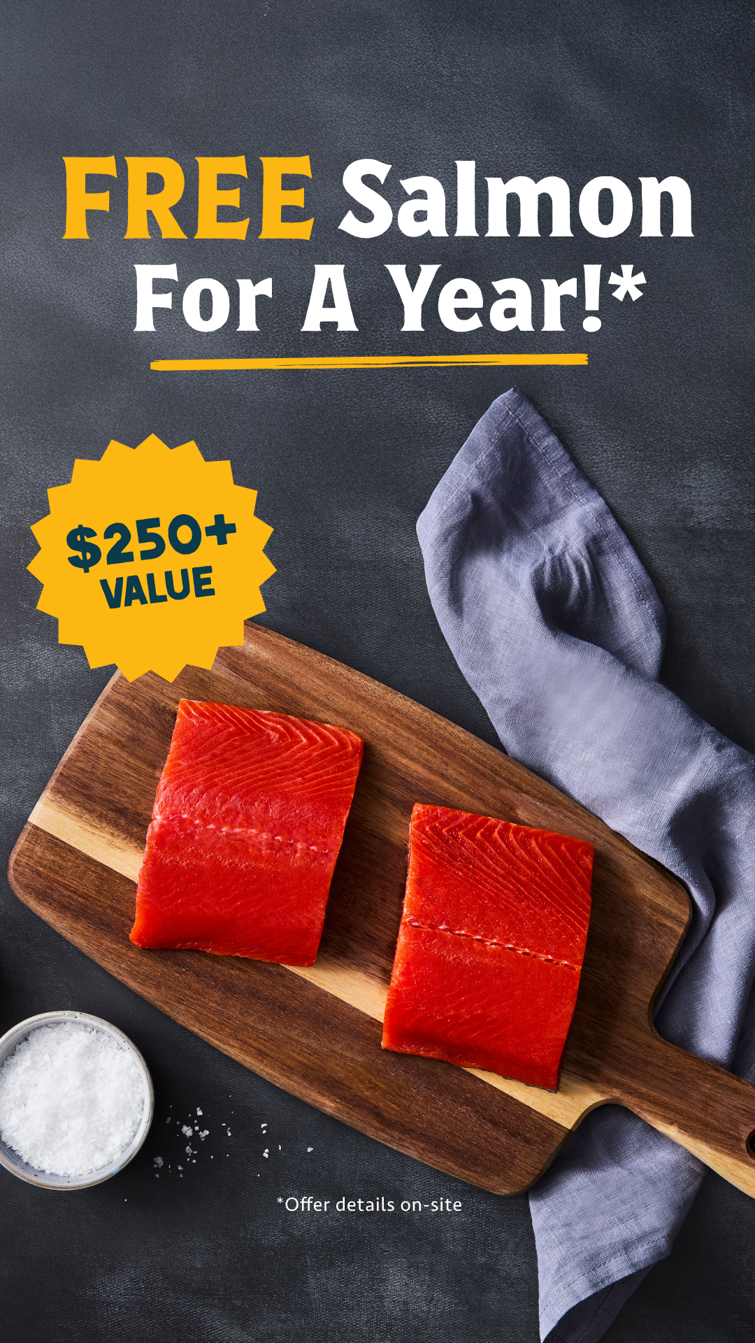 Wild Alaskan Company Facebook ad: Get Free Alaskan Salmon