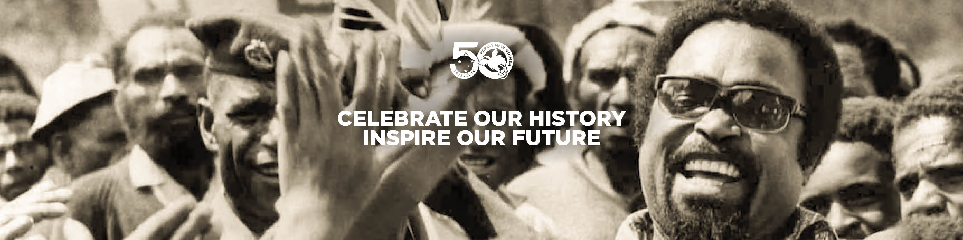 Papua New Guinea 50 - Celebrating Independence Facebook ad: Celebrating our people, progress and pride since 1975.