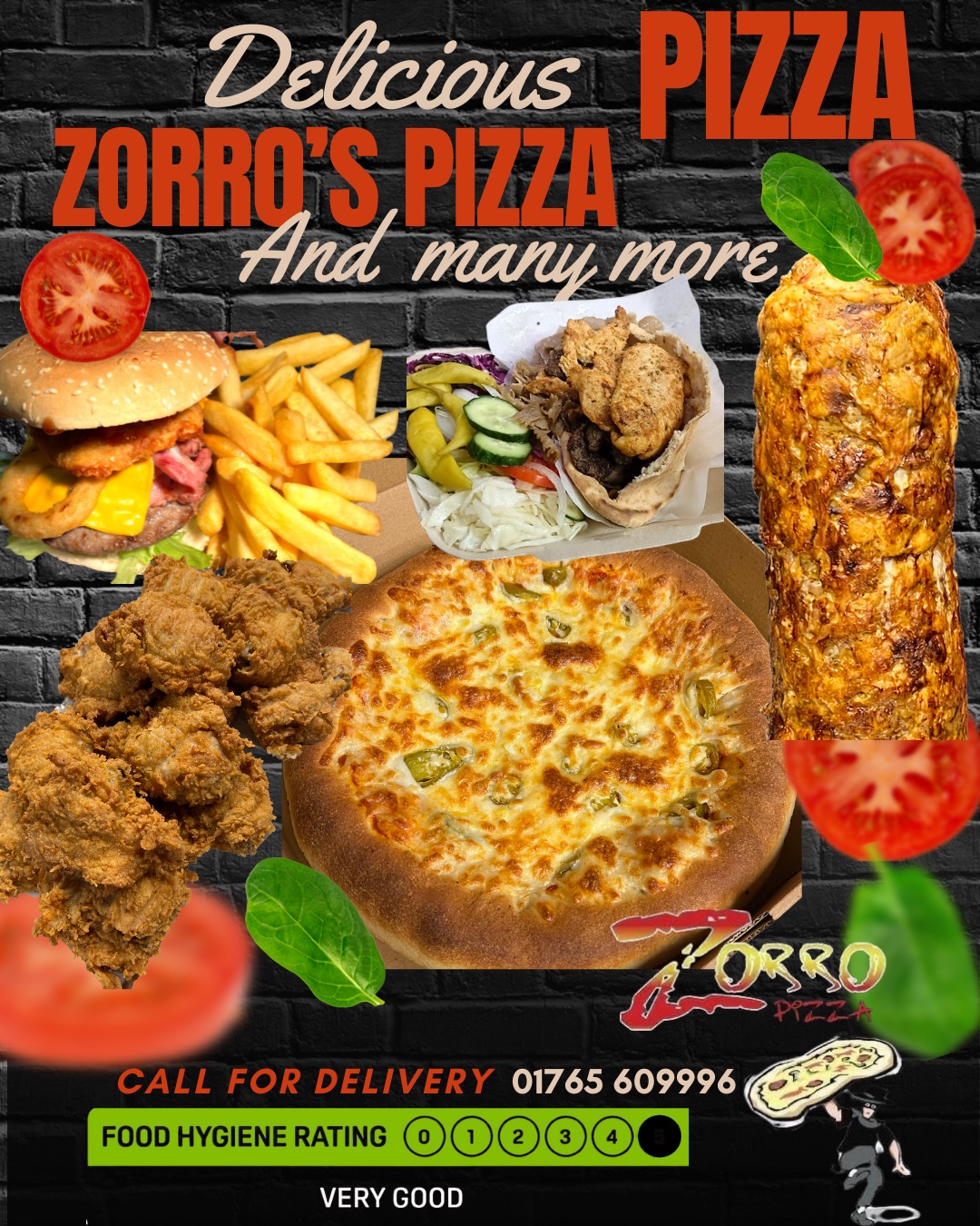 Zorro’s pizza Facebook ad