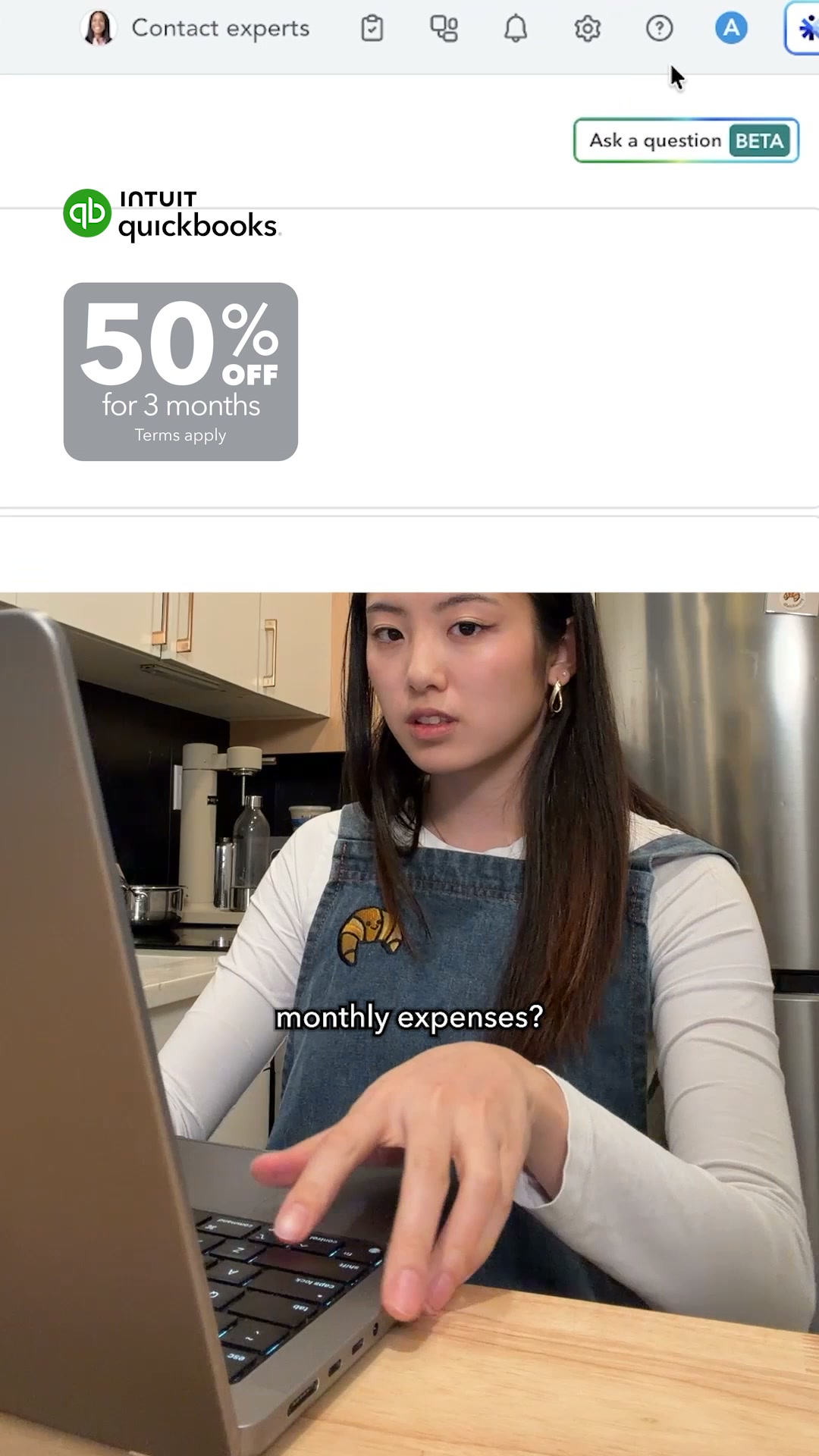 Intuit QuickBooks Facebook ad: Run your business smarter