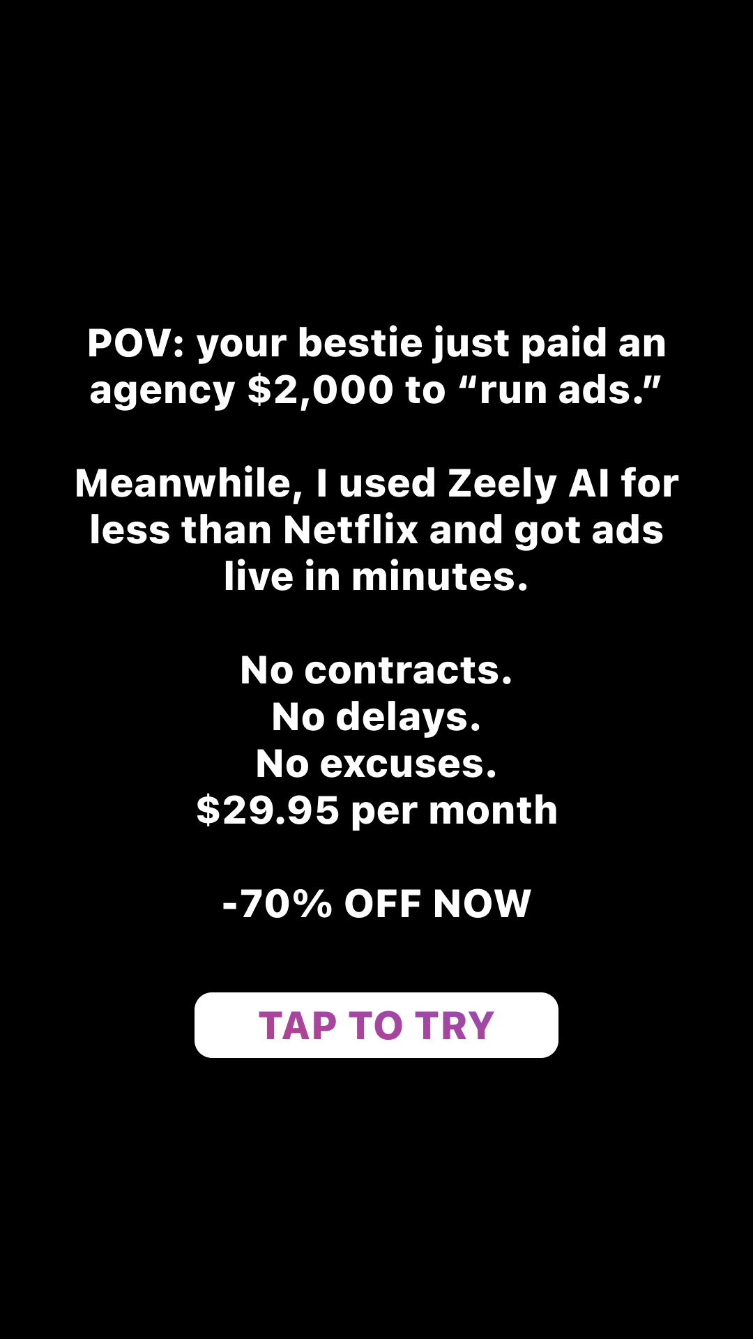 Zeely Facebook ad