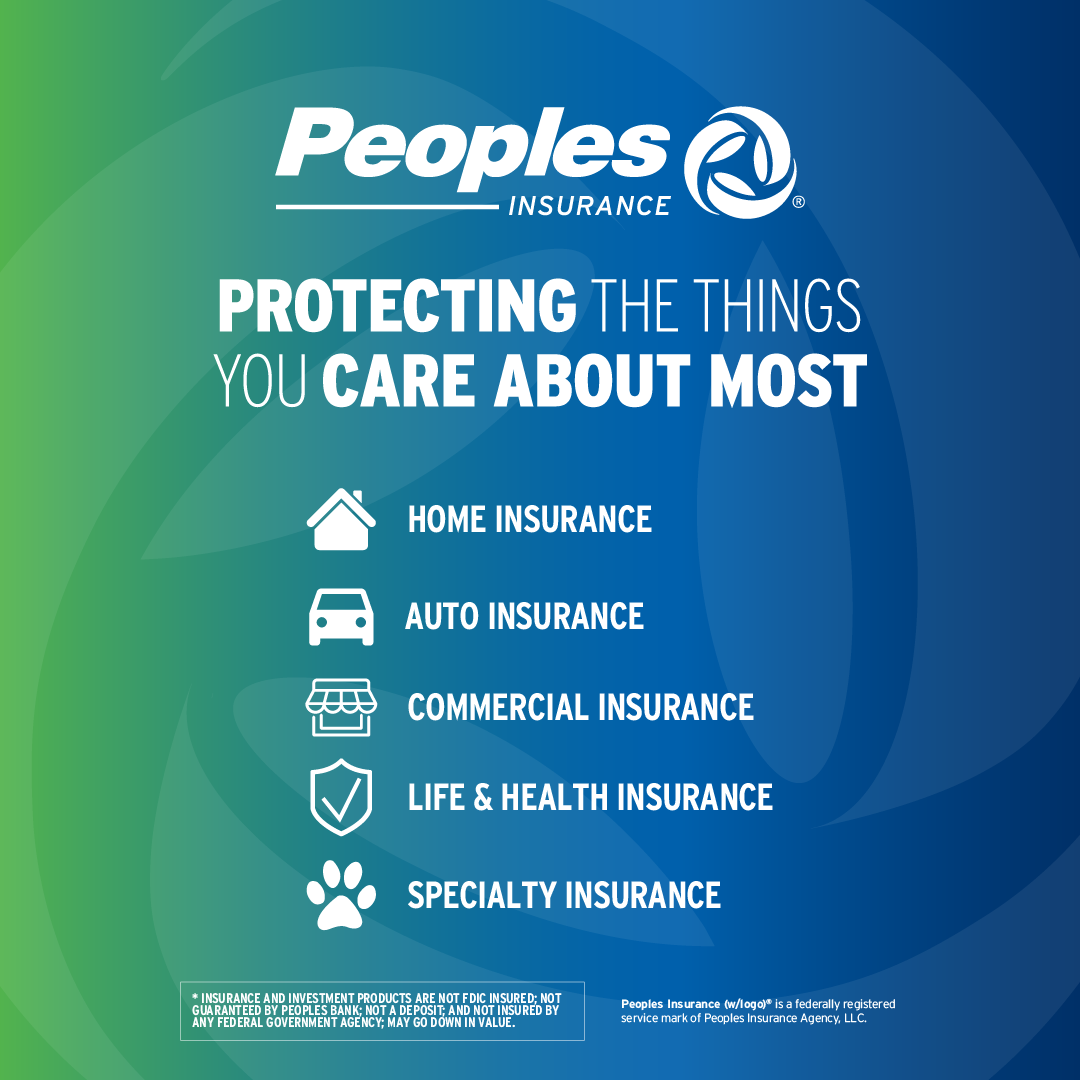 Peoples Bank Facebook ad: Life changes. Your insurance coverage should keep up.