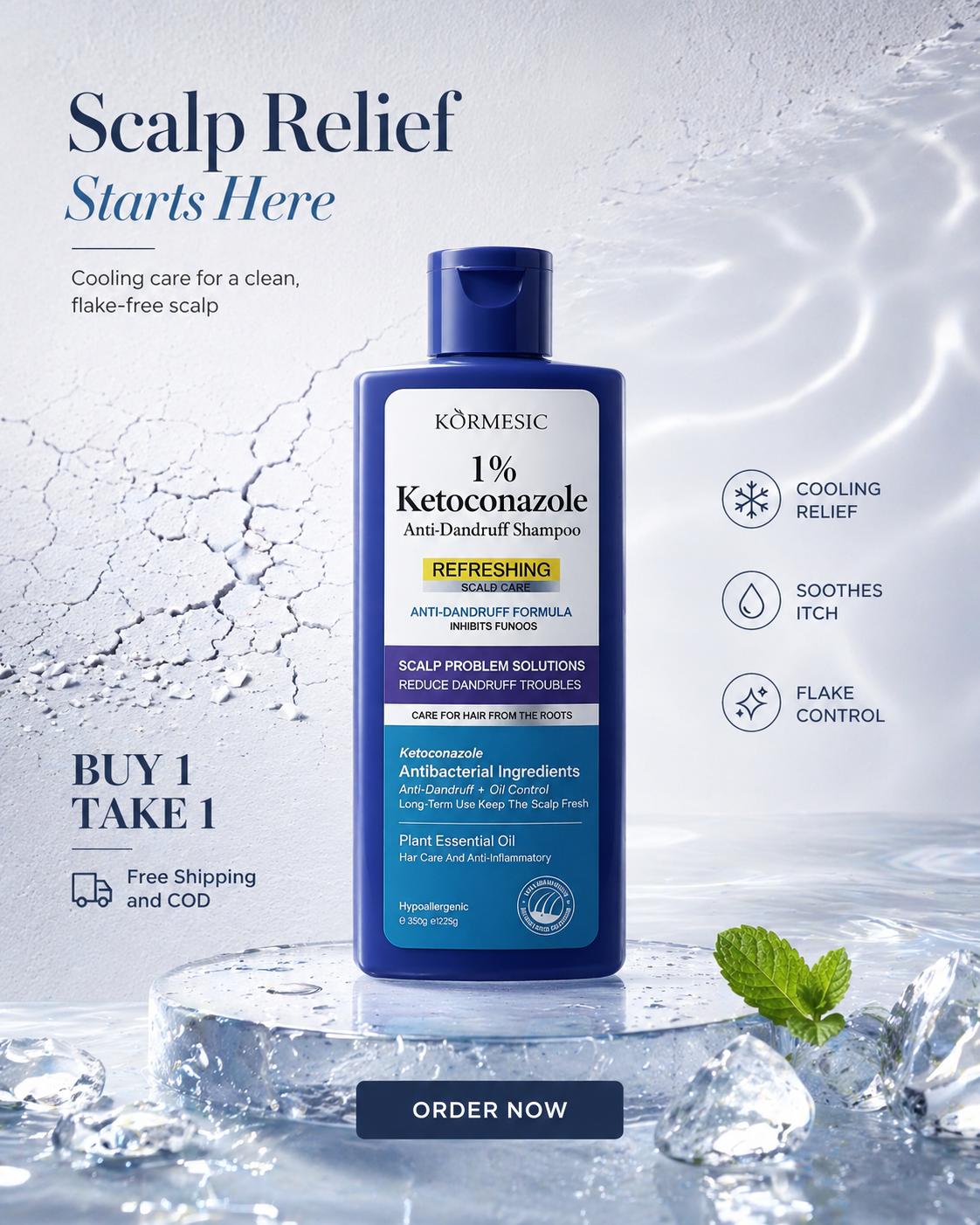 Ketoconazole Hair Therapy Authorized Facebook ad: ANTI-DANDRUFF