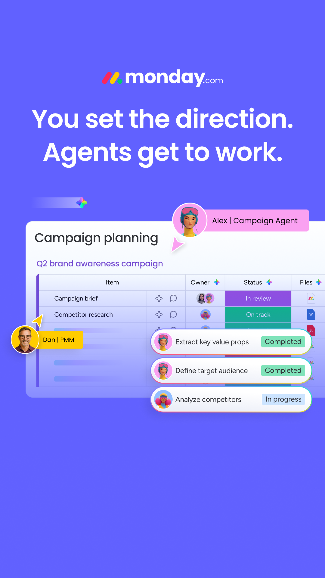 monday.com Facebook ad