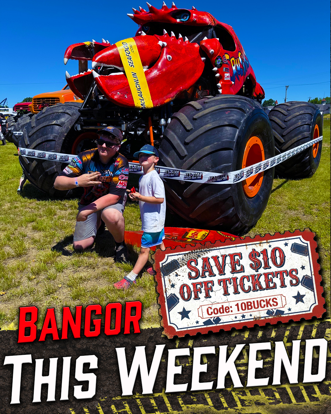 All Star Monster Truck Tour Facebook ad