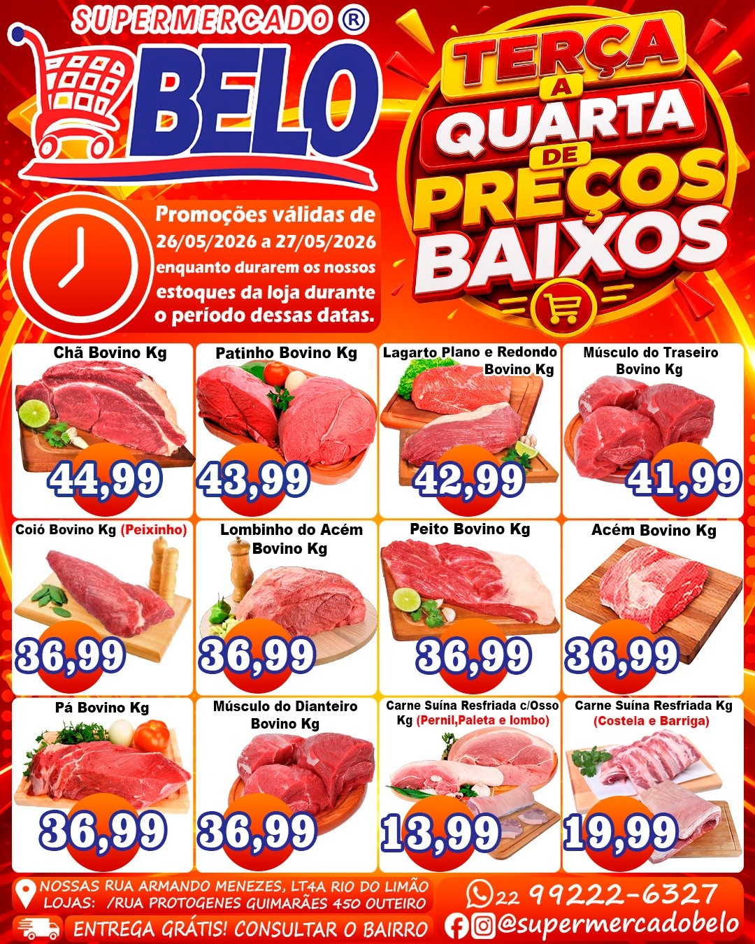 Supermercado Belo Facebook ad: Loja 1: Rua Armando Menezes, LT4A Rio do…