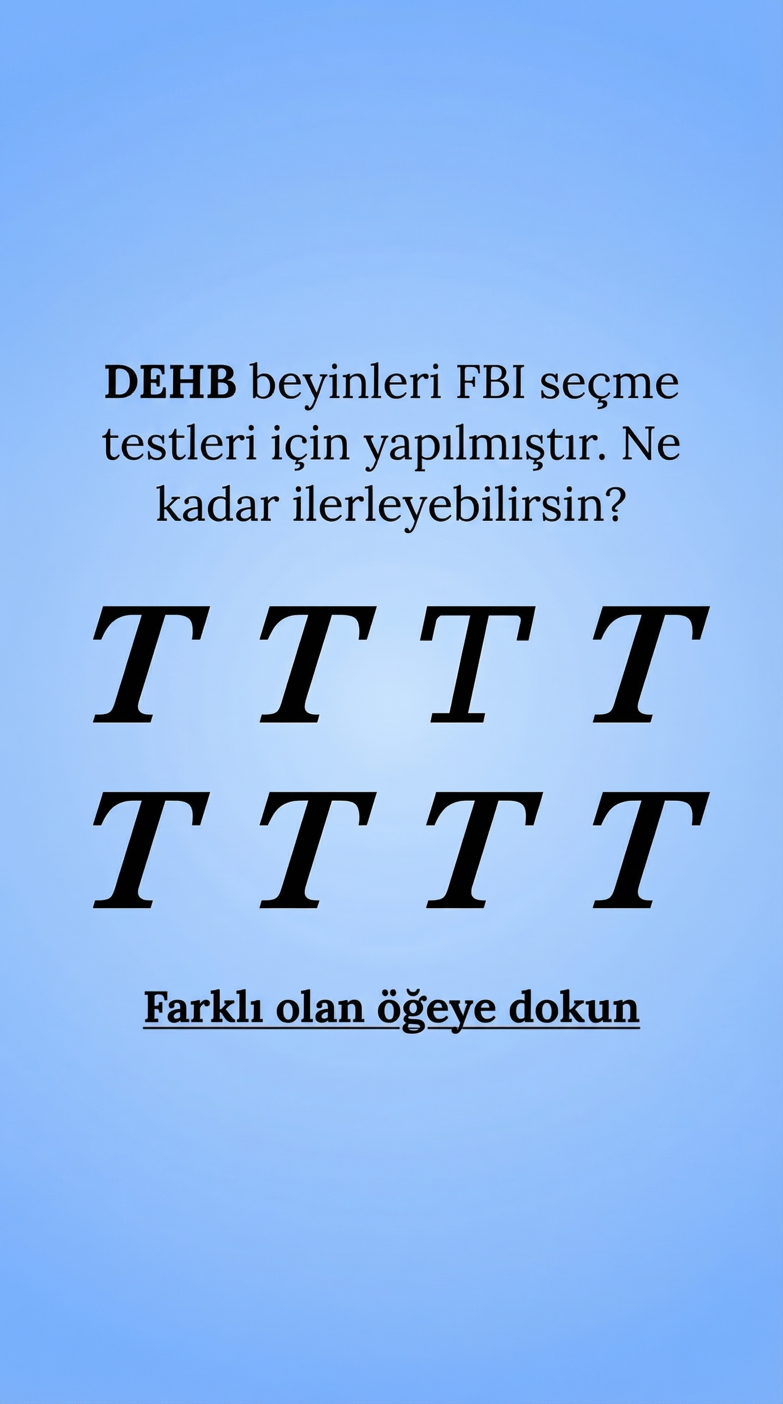 International Brain Test Facebook ad