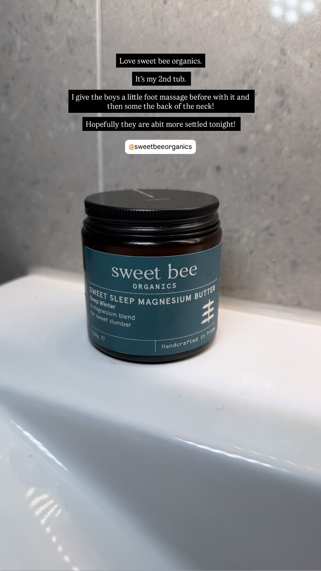 Sweet Bee Organics Facebook ad