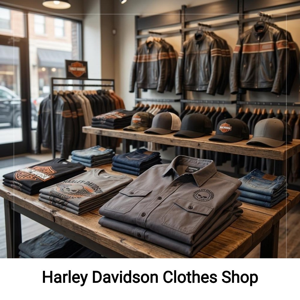 SearchLogik Verge Facebook ad: Discover Harley Davidson Clothing Options.
