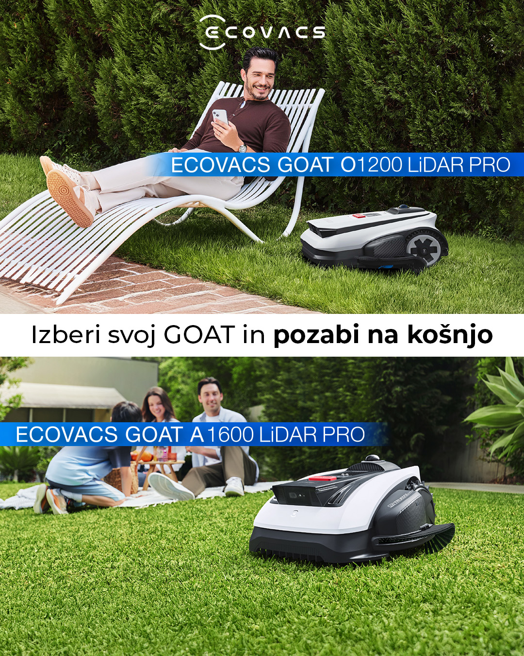 Ecovacs Slovenija Facebook ad: Ecovacs robotske kosilnice | Pametna avtomatska košnja…