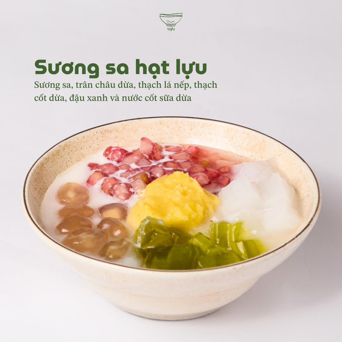Chè Tofu Ngoại Thương Facebook ad: Tofu ơi, menu chè mới có những món…