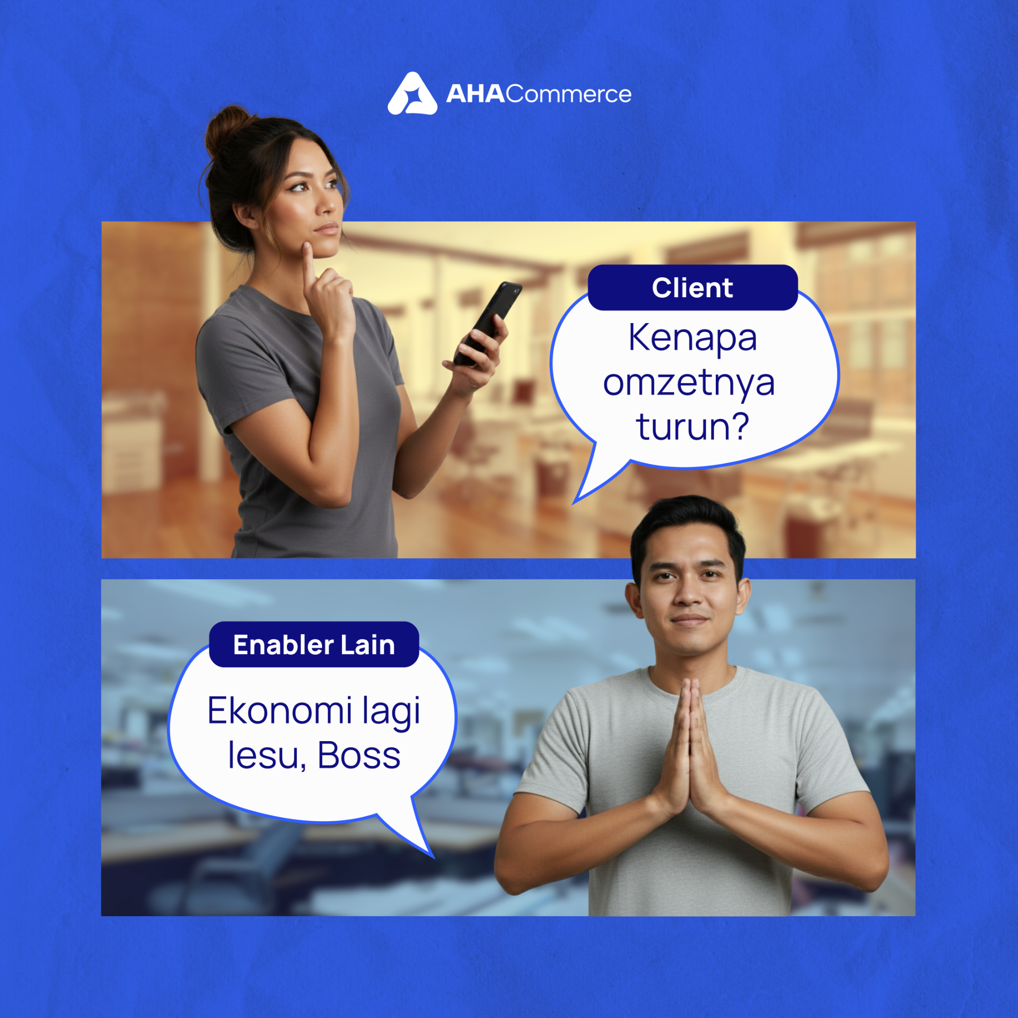 AHA Commerce Facebook ad: 94,7% client kami omzetnya meroket!