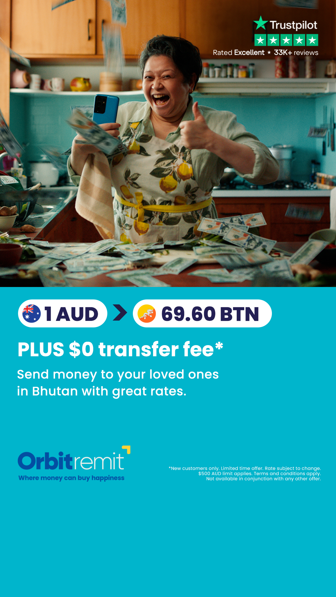 OrbitRemit Facebook ad from May 11, 2026
