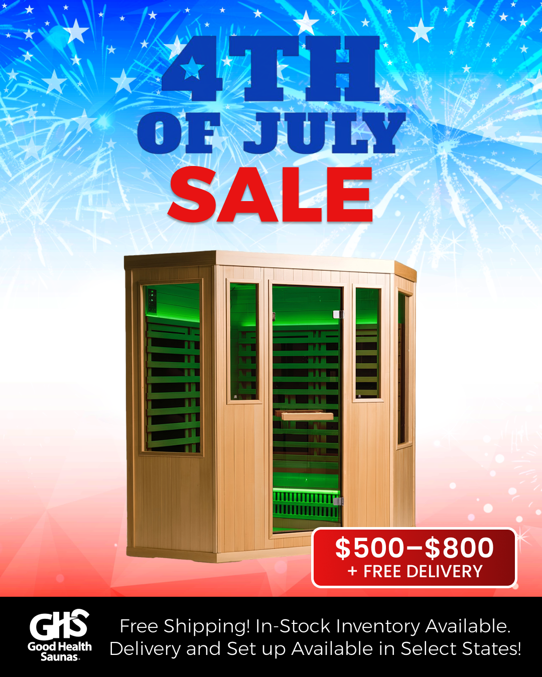 Good Health Saunas Facebook ad